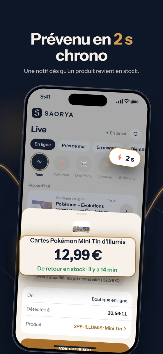 Prévenu en quelques secondes